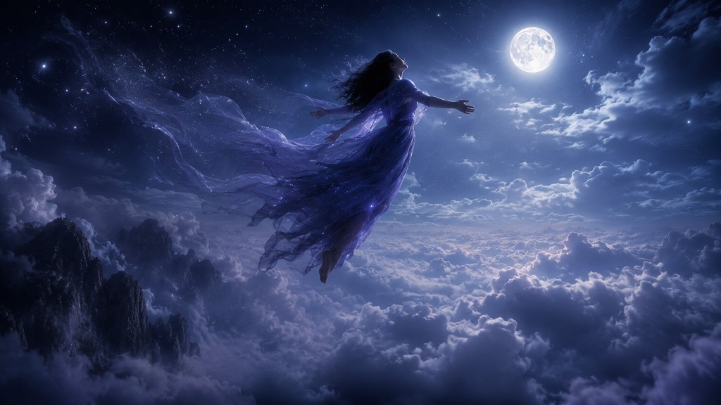 DreamVis cinematic illustration — What Does It Mean to Dream About Flying?